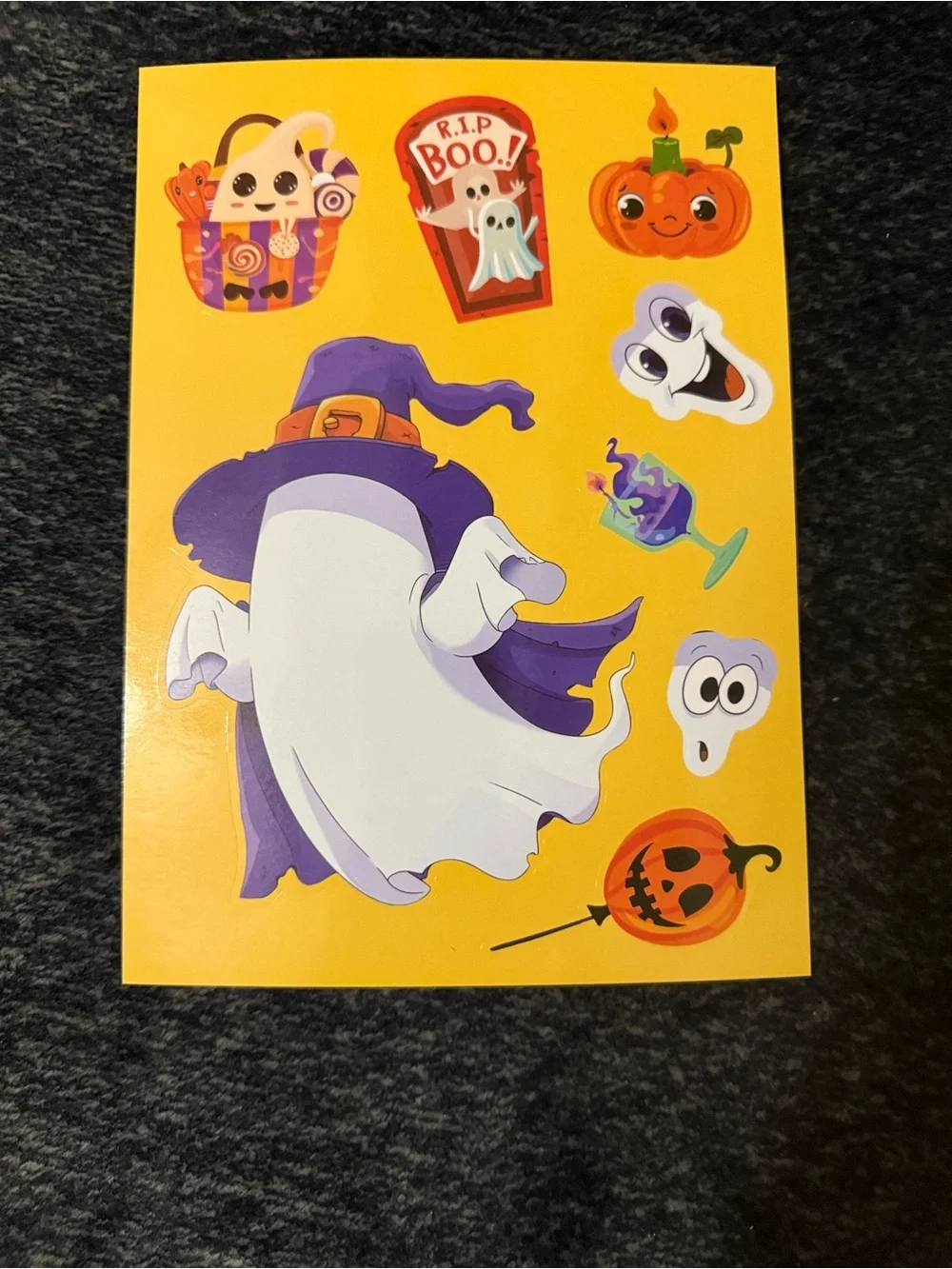 Make Your Own Halloween Face with Stickers